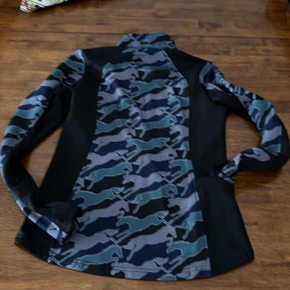 Kerrits Plush Printed Winter Half Zip Top - Picture 8 of 8